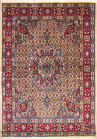 Moud Medallion Hand Knotted Wool & Silk Rug