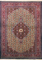 Moud Medallion Hand Knotted Wool & Silk Rug