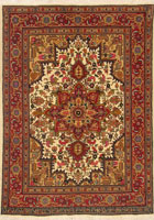 Tabriz Medallion Hand Knotted Wool & Silk Rug
