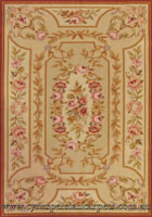 Tapestry Floral Hand Knotted Wool Rug