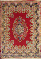 Kerman Medallion Hand Knotted Wool Rug