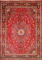 Mashad Medallion Hand Knotted Wool Rug