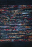 Barcelona Modern Striped Rugs 6406 Penny Black