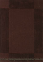 Bari Wool Modern Plain Border Rug 536 Brown