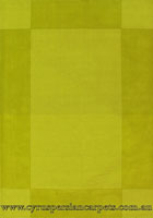 Bari Wool Modern Plain Border Rug 536 Green