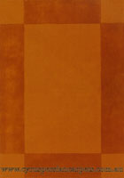 Bari Wool Modern Plain Border Rug 536 Orange