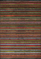 Donatello Modern Striped Rug 6251 Anthracite