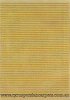 Flavia Wool Modern Plain Stripe Rug Beige