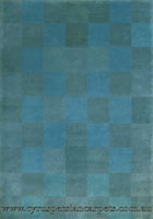 Indo Nepal Wool Modern Check Rug IN03