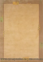 Indo Nepal Wool Modern Border Rug 582 Beige