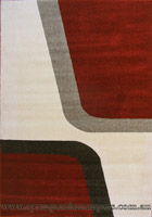 New York Modern Abstract Rug 25009 Cream Beige Terra Black