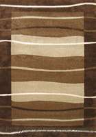 New York Modern Stripe Rug 32853 Brown Beige Cream