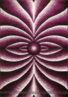 Paris Modern Abstract Rug 5133 Lilac Black