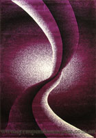 Paris Modern Abstract Rug 5135 Lilac Black