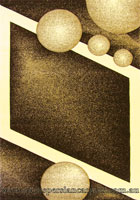Paris Modern Abstract Rug 5138 Brown