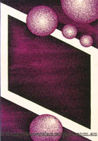 Paris Modern Abstract Rug 5138 Black Lilac