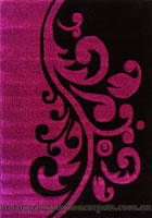 Paris Modern Floral Rug 5181 Black Lilac