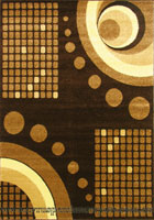 Roma Modern Abstract Rug 2544-0 Brown