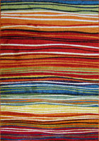 Splendido Modern Striped Rugs 4762A Orange