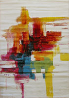 Splendido Modern Brush Stroke Rugs 5494A Cream