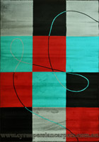 Surf Modern Square Pattern Rug 2580RS