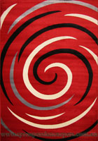 Surf Modern Circle Design Rug 2581SR