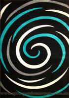 Surf Modern Circle Design Rug 2581SM