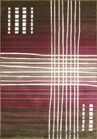 Surf Modern Stripe Rug 2582A Purple