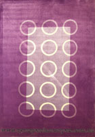 Techno Modern Circle Design Rug 509-113N
