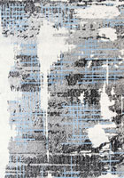 Ellie Contemporary Abstract Rugs 2316A L.Blue D.Grey