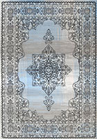 Ellie Contemporary Medallion Rugs 2355A L.Blue L.Grey