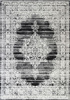 Ellie Contemporary Medallion Rugs 2355B-D.Grey-D.Grey