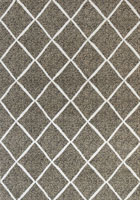 Ellie Contemporary Trellis Rugs 2471A Beige Beige
