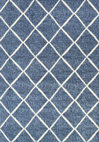 Ellie Contemporary Trellis Rugs 2471A L.Blue L.Blue