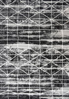 Ellie Contemporary Square Pattern Rugs 2473A D.Grey D.Grey