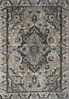 Gusto Contemporary Medallion Rugs G753A Poly Cream Beige