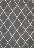 Mara Trellis Shaggy Rugs 80075-095 Grey Cream