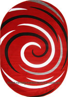 Surf Modern Spiral Oval Rug 2581SR