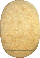Oval Plain Shaggy Rug Yellow Size 275 x 185cm