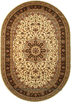 First Class Wool Traditional Oval Rug 207-16597
