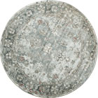 Morocco Floral Round Rugs AU1300 Cotton Silver LI