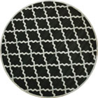 Morocco Trellis Round Rugs MG103 Charcoal Cotton LI