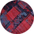 Patchworks Contemporary Round Rug 2673 Red