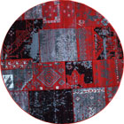 Patchworks Contemporary Round Rug 2676 Red