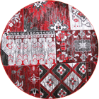 Patchworks Contemporary Round Rug 2998 Red