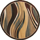 Pisa Contemporary Wavy Round Rugs 4333A Black
