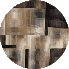 Pisa Contemporary Abstract Round Rugs G433A-BEI
