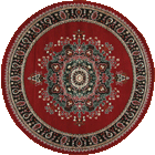 Bello Traditional Medallion Round Rugs 99-R10