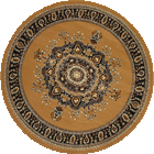 Bello Traditional Medallion Round Rugs 99-B40
