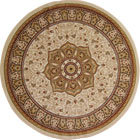 Minnesota Traditional Round Rugs 3005A Cream Cream